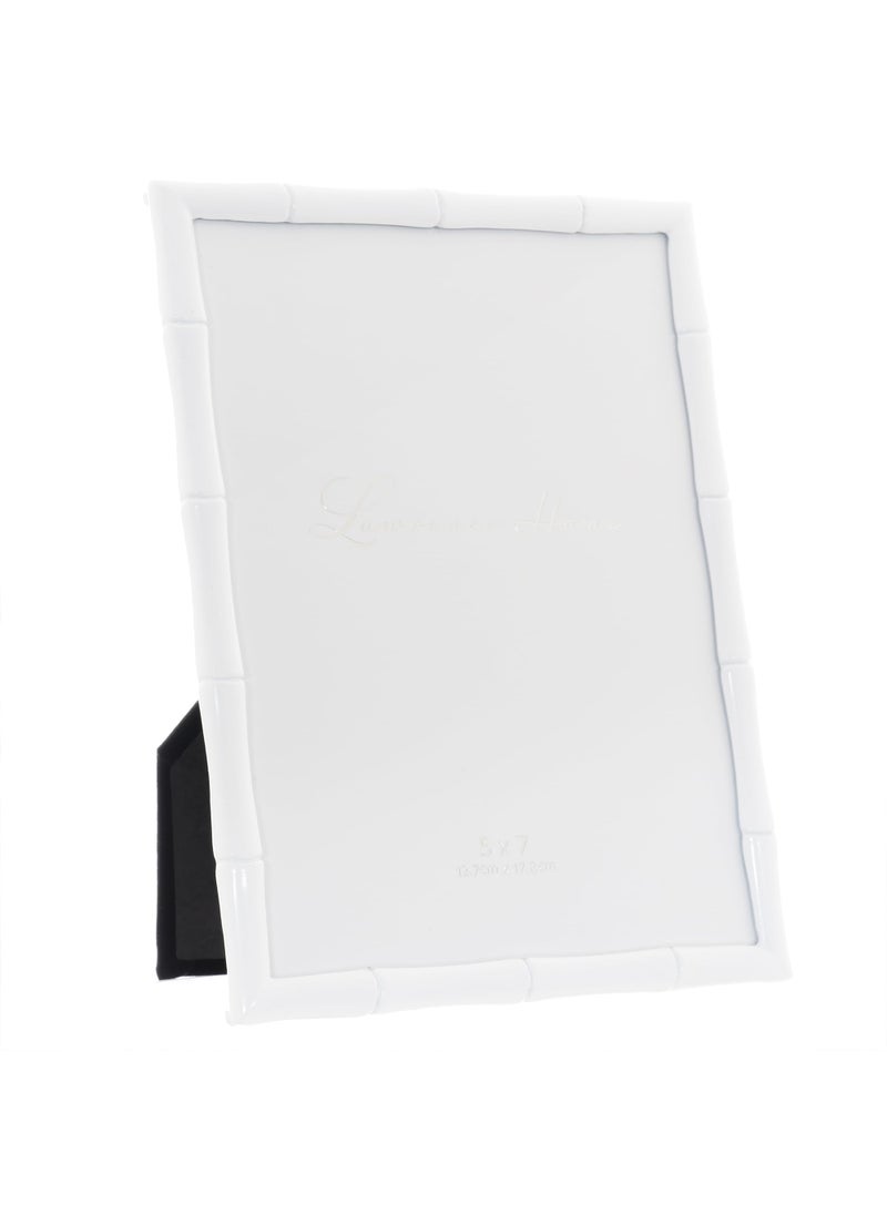 Lawrence Frames Lawrence Frames Cast Metal Frame - Bamboo Design  White  5x7  - Image 2