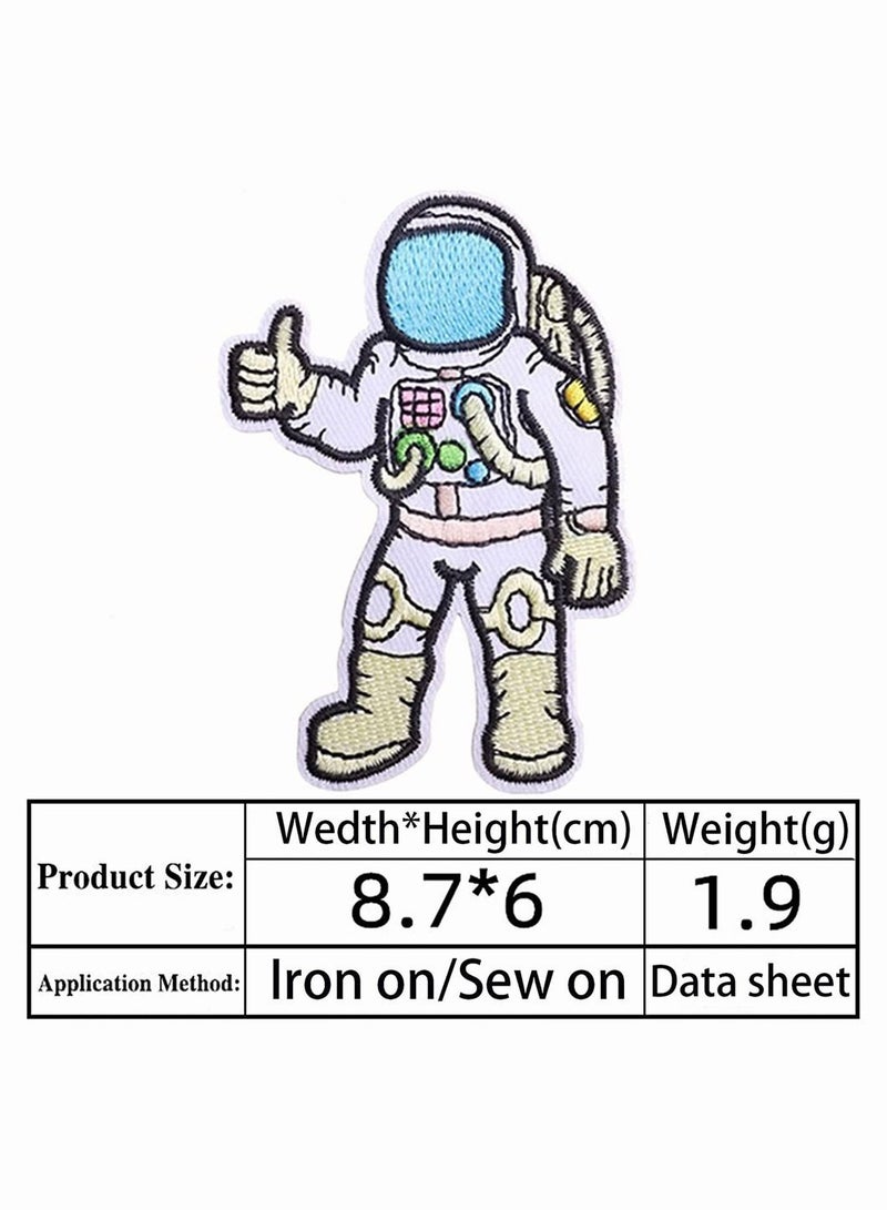 Y&D Iron On Patches, Y&D for Clothing Embroidered Patches Decoration DIY Craft Sew Iron, Applique Clothes, Dress, Pants, Hats, Jeans, Backpacks (Astronaut 21 Pcs) - Image 5