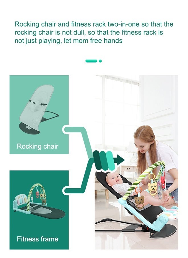 Occuwzz Baby Rocking Chair, Baby chair Newborn Soothing Chair, Baby Recliner, Soothing Sleep Artifact, Children's Cradle Bed  - Image 3