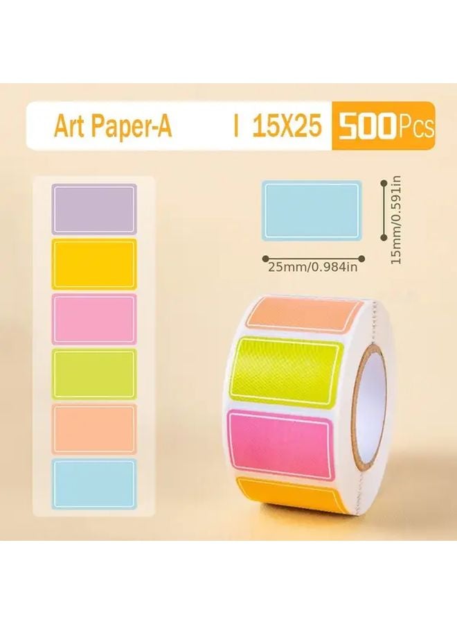 25x40mm 320Pcs Double Column Name Stickers Colorful Handwritten Label Tags - Image 3