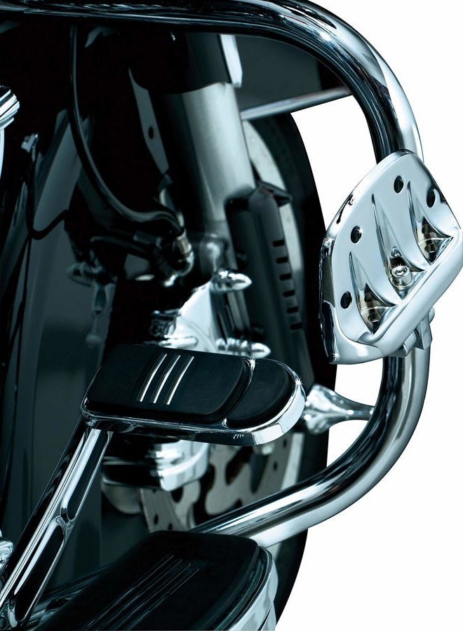 KURYAKYN 4392 Motorcycle Foot Control Component: Premium Mini Board Floorboards With Male Mount Adapters, Chrome, 1 Pair, Standard - Image 3