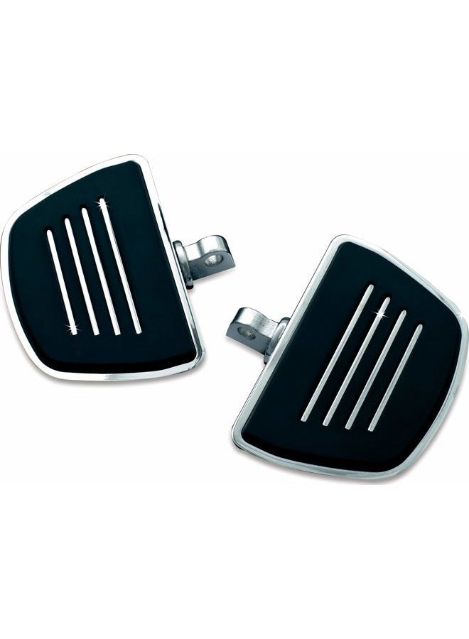 KURYAKYN 4392 Motorcycle Foot Control Component: Premium Mini Board Floorboards With Male Mount Adapters, Chrome, 1 Pair, Standard - Image 1