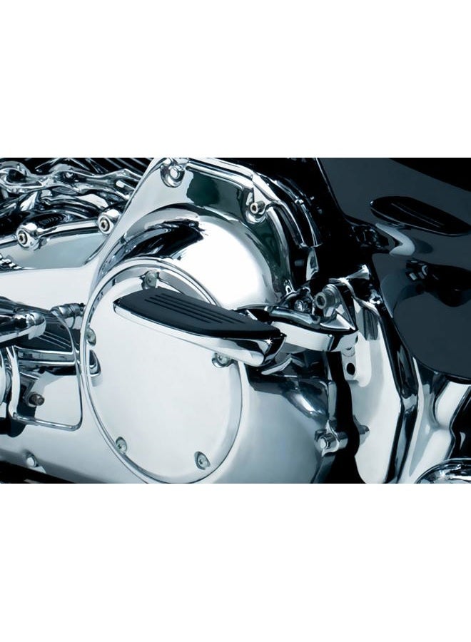 KURYAKYN 4392 Motorcycle Foot Control Component: Premium Mini Board Floorboards With Male Mount Adapters, Chrome, 1 Pair, Standard - Image 2