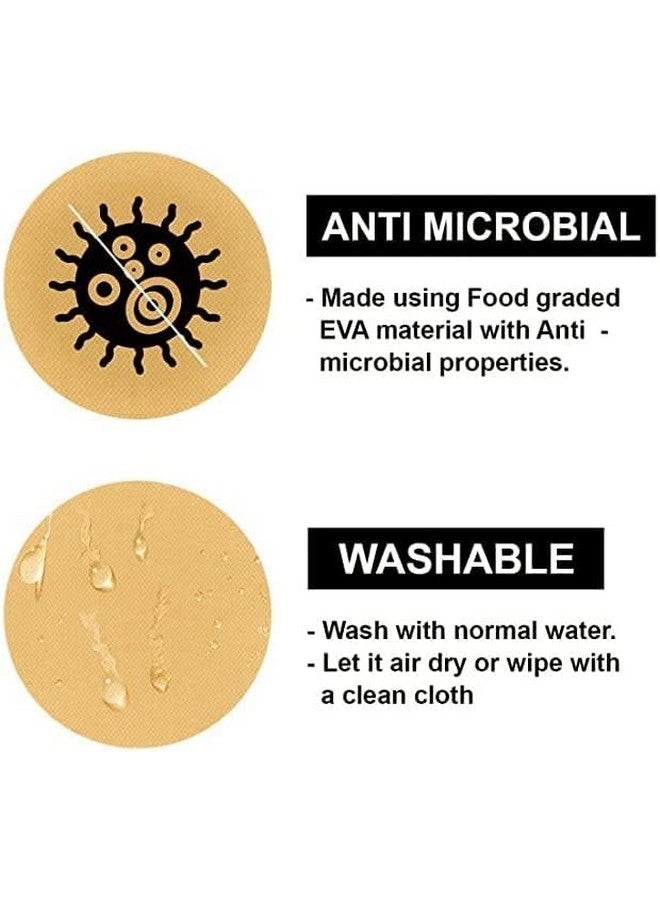 ElastPro ElastPro (60 cm X 5 m) Beige EVA Food Grade Washable Anti Slip Mat/Sheet for Fridge, Shelf Liner, Table, Kitchen Drawer mat (Diamond Texture, Beige)  - Image 4