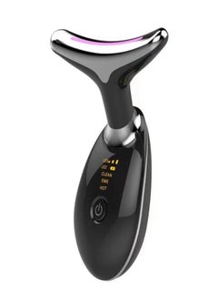 YOMNA Intense Pulsed Light Wrinkles Reducing Instrument ES-108 1 Black, Face and Neck Massager, Double Chin Reducer Vibration Massager, Skin Rejuvenation Beauty, Lifting and Tightening Sagging Skin Skin, 3 Llight Modes  - Image 1