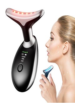 YOMNA Intense Pulsed Light Wrinkles Reducing Instrument ES-108 1 Black, Face and Neck Massager, Double Chin Reducer Vibration Massager, Skin Rejuvenation Beauty, Lifting and Tightening Sagging Skin Skin, 3 Llight Modes  - Image 2