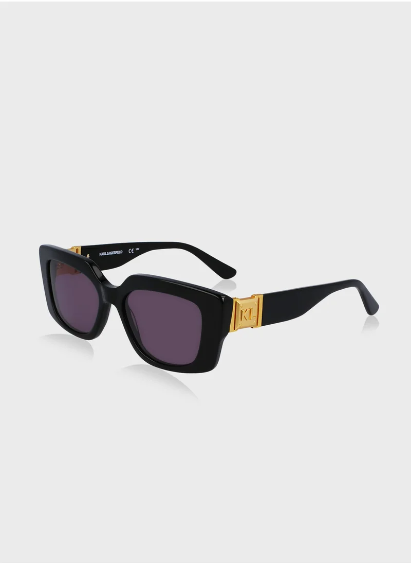 كارل لاغرفيلد Modified Rectangle Sunglasses