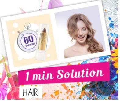 L'Action Paris LAction Paris Touch Up Hair Cover Stick Covers Grey Hair and Discoloured Roots Water Resistant LongLasting Formula for Natural Look Cleanse to Remove Light Brown 4g - Image 3