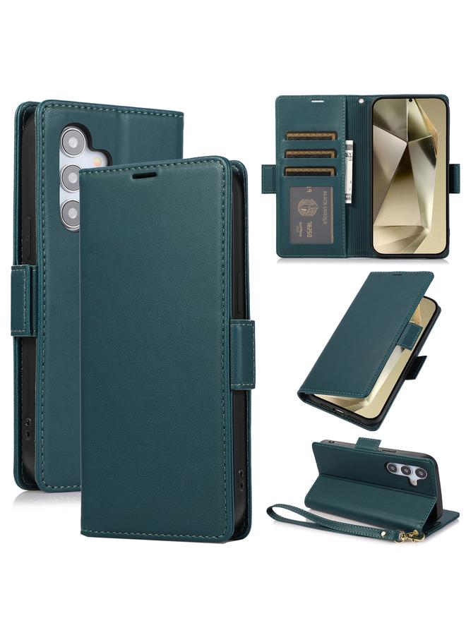 S-TOP Case For Samsung Galaxy S25+ / S24+ 5G Side Buckle RFID Anti-theft Leather Phone Case - Image 1