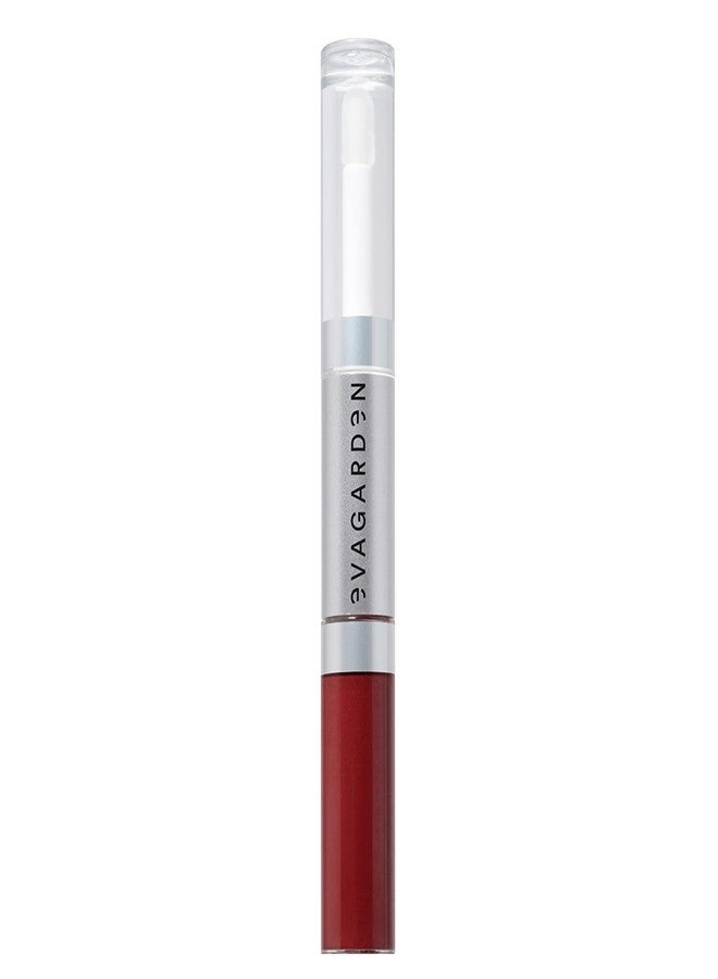 EVAGARDEN Ultra Lasting Lipstick - With Moisturizing Gloss - Long Wear, Perfect Adherence and Color Diffusion - Fast Drying and No-Transfer Effect - Non-Sticky Finish - 717 Crimson Red - 0.13 oz - Image 1