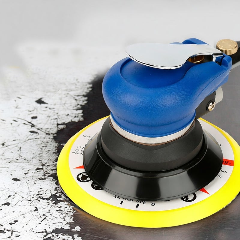 AT-980 5" Air Random Orbital Sander Round Polisher Pneumatic Hand Sanding Tool - Image 2