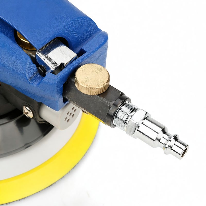 AT-980 5" Air Random Orbital Sander Round Polisher Pneumatic Hand Sanding Tool - Image 3