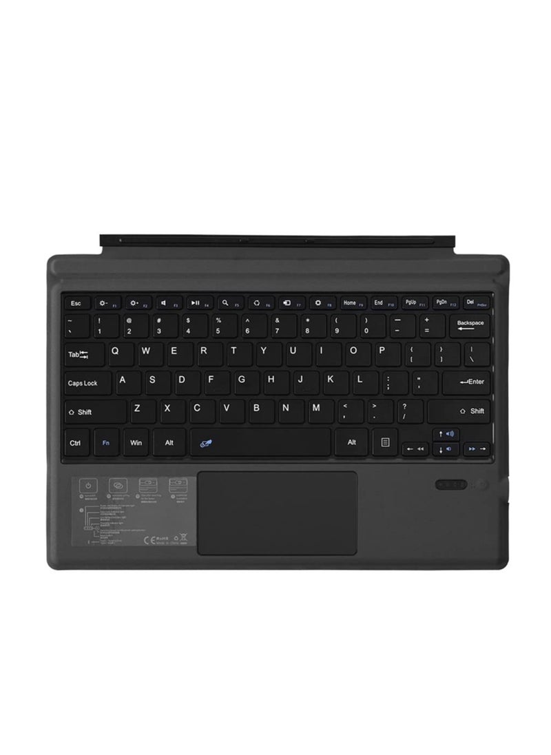 Generic - Tablet Accessories Bluetooth 5.0 Wireless Keyboard w/Touchpad for Microsoft Surface Pro 3/4/5/6/7/7+ Portable Tablet Flip Stand Built in Battery Type-C Charging Keyboard - Image 1