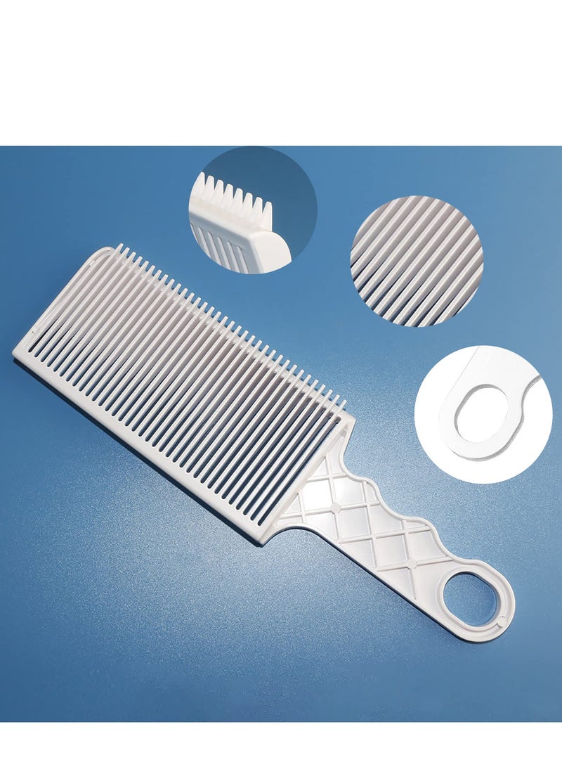 Blending Flat Top Comb, 2 Pieces Fade Combs, Professional Barber Cutting Comb Heat Resistant Clipper Comb for Men Salon Styling Tools – White - Image 5