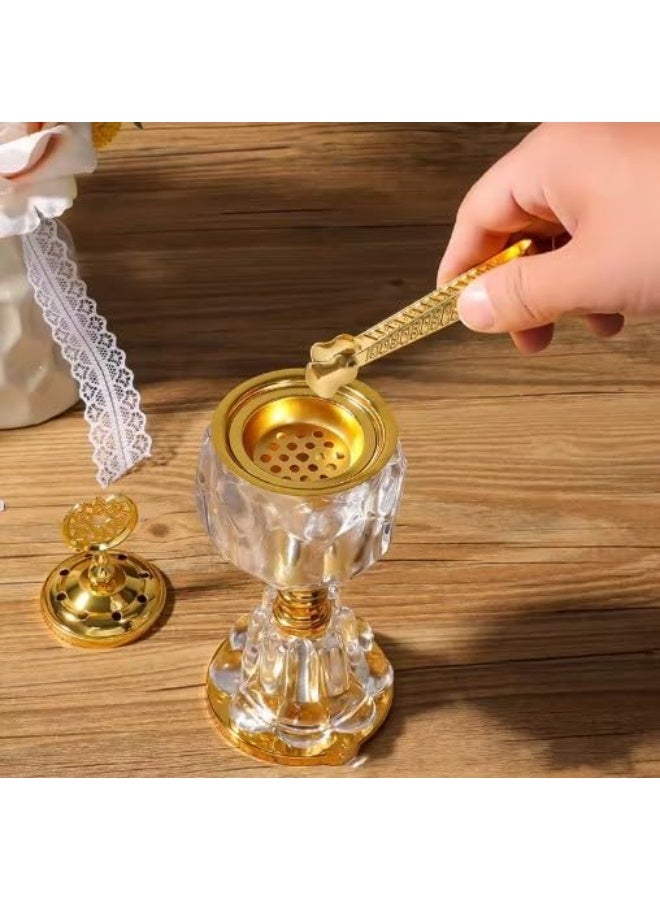 Golden Metal Incense Burner Tongs Small with Good Grip Designed to Handle Incense (4 Pieces)  - Image 5