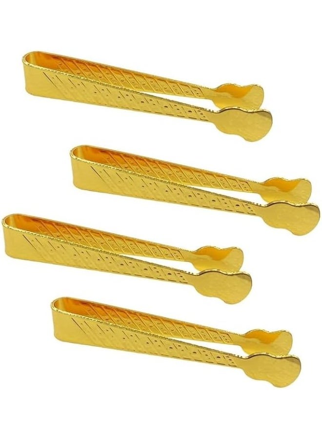 Golden Metal Incense Burner Tongs Small with Good Grip Designed to Handle Incense (4 Pieces)  - Image 1