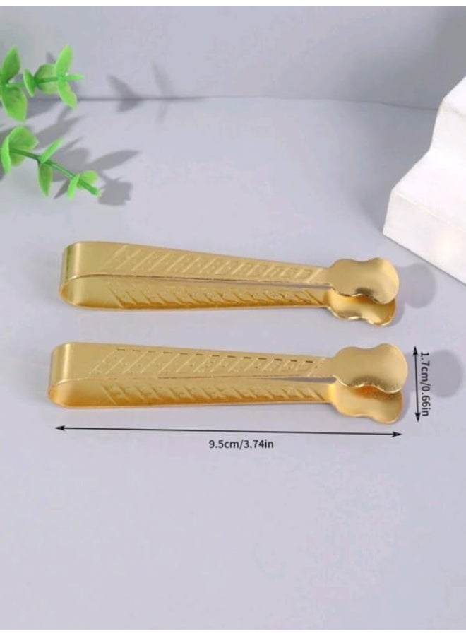 Golden Metal Incense Burner Tongs Small with Good Grip Designed to Handle Incense (4 Pieces)  - Image 3