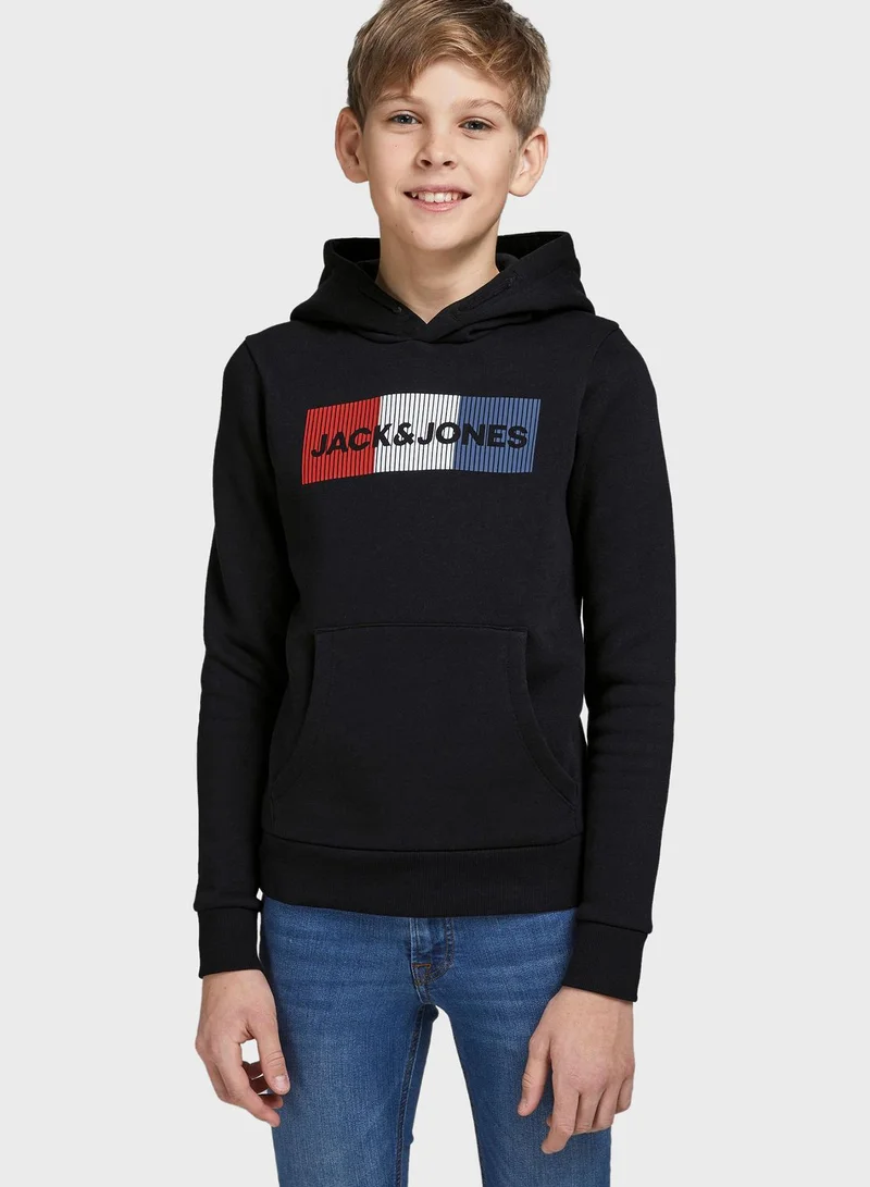 Jack & Jones Junior Youth Logo Hoodie