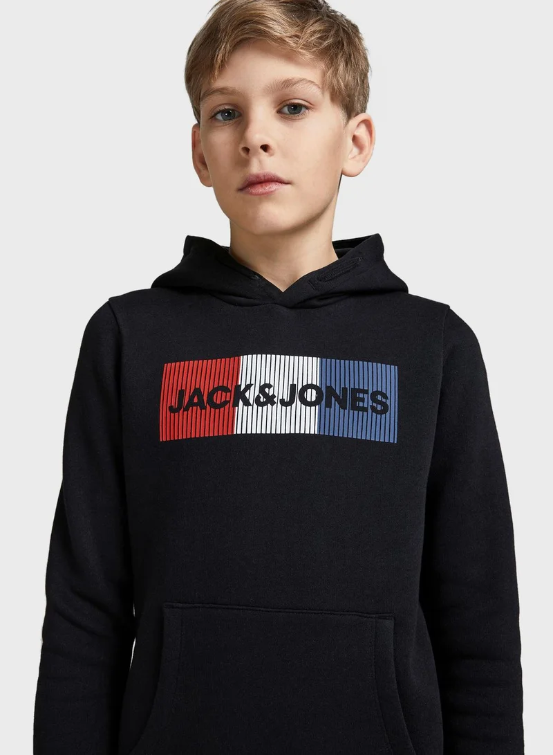 Jack & Jones Junior Youth Logo Hoodie
