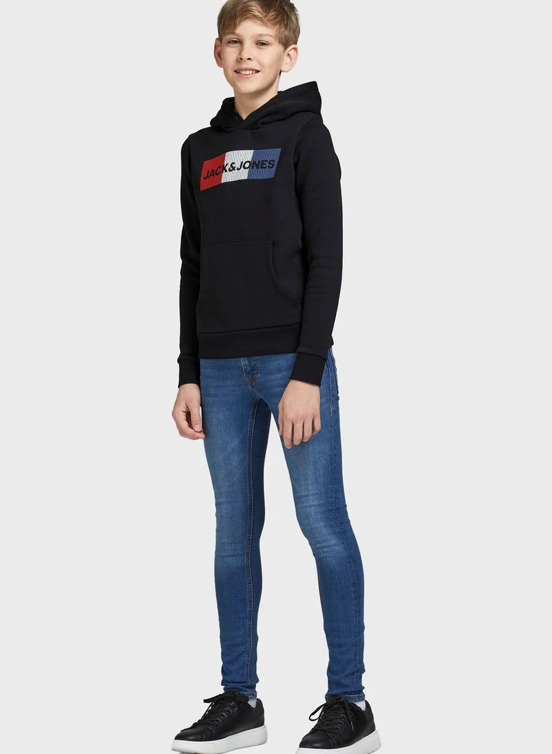 Jack & Jones Junior Youth Logo Hoodie