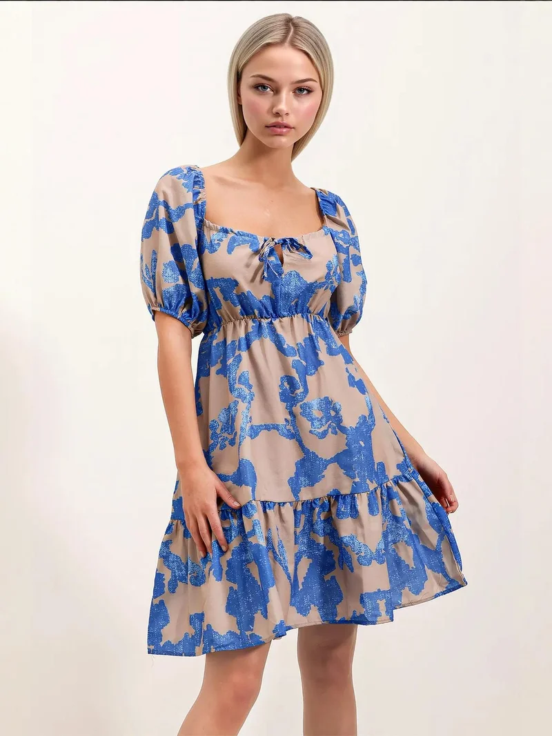 Others - invalid brand BDART Square Neck A-Form Mini Dress with Bow