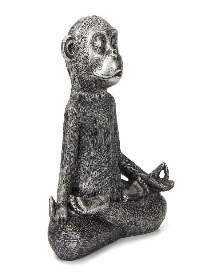 Smadeer Monkey Statue for Home Decoration,Monkey Figurine Sitting in Yoga Pose for Meditation Zen Spiritual Living Room Bedroom Shelf Bookshelf Decor Accents,Cute Animal Gifts,Small Holiday Ornament - Image 4