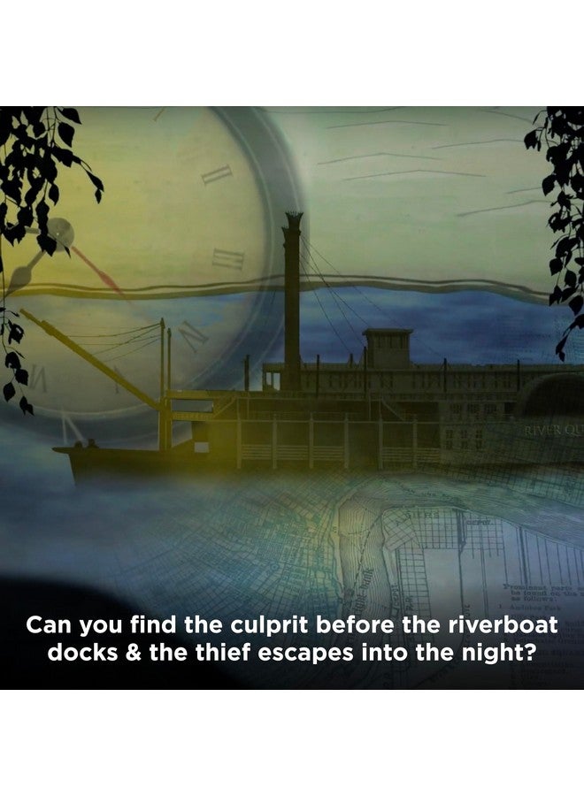 Thames & Kosmos ثيمز وكوسموس إكزيت: سرقة على نهر المسيسيبي | لعبة غرفة الهروب في صندوق | إكزيت: اللعبة لعبة كوسموس | تجربة غرفة الهروب المنزلية المناسبة للعائلة، قائمة على البطاقات لـ 1 إلى 4 لاعبين، أعمار 12 وما فوق - Image 5