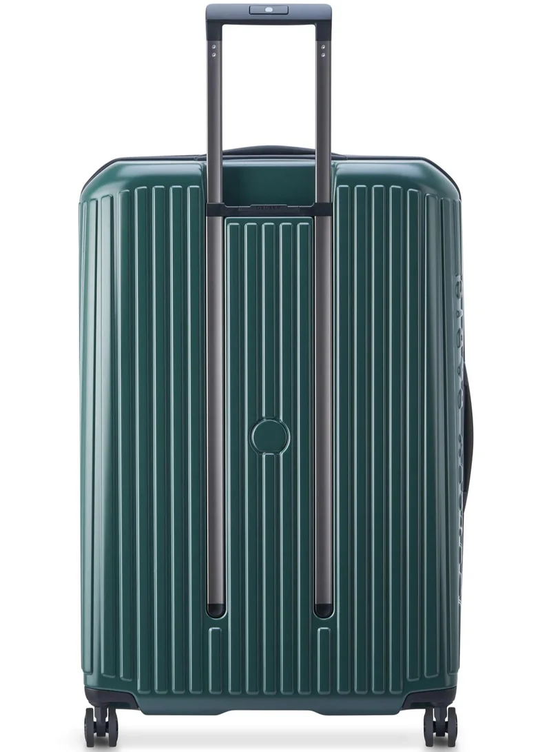 ديلسي _باريس حقيبة سفر سيكورتايم زيب  سم بعجلات قابلة للتوسيع وفتحة علوية - أخضر داكن