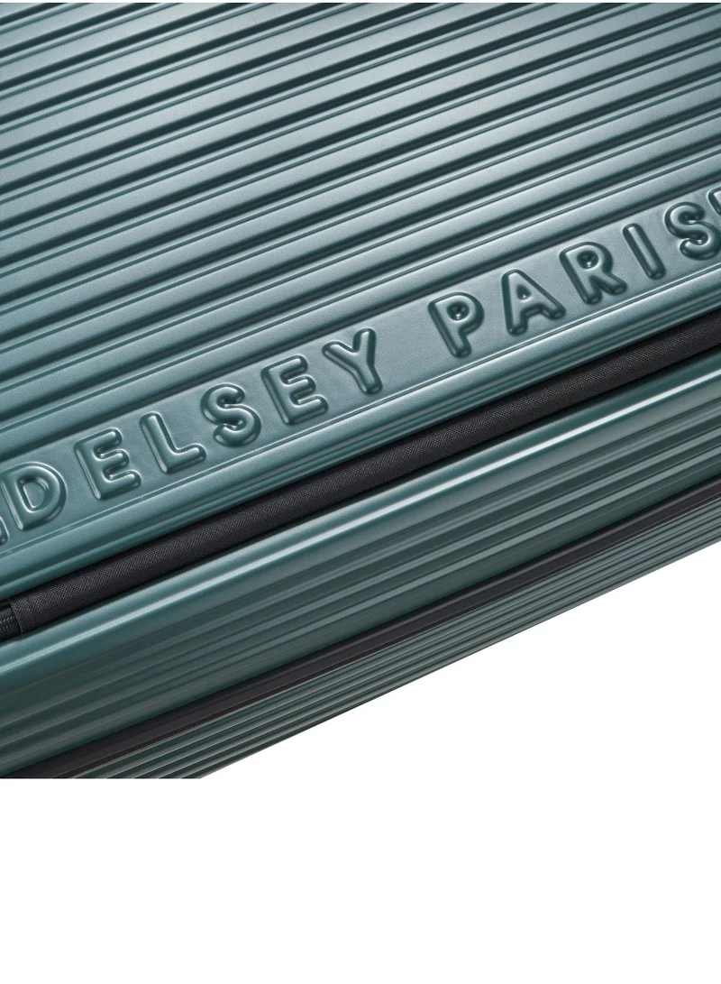 DELSEY Paris  securtime zip 2.0 - 77 cm top opening medium 4-double wheeled expandable check-in luggage trolley - deep green  | Best Price UAE