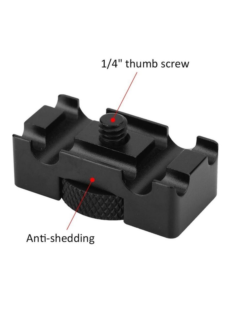 Y&D - Camera Cable Tether Block, Aluminum Alloy DSLR Digital Lock Clip Protector,Clamp for Camcorder Cables Connection and Port Protect(Black) - Image 1