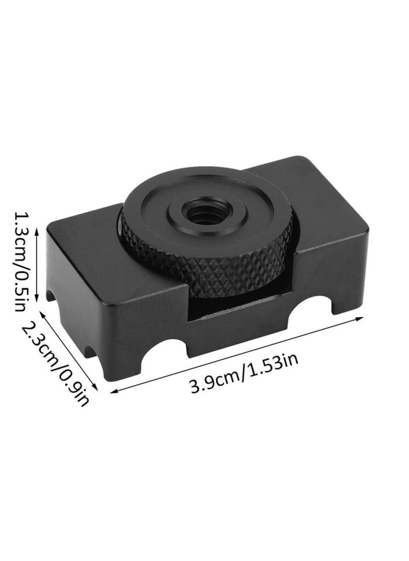 Y&D - Camera Cable Tether Block, Aluminum Alloy DSLR Digital Lock Clip Protector,Clamp for Camcorder Cables Connection and Port Protect(Black) - Image 1