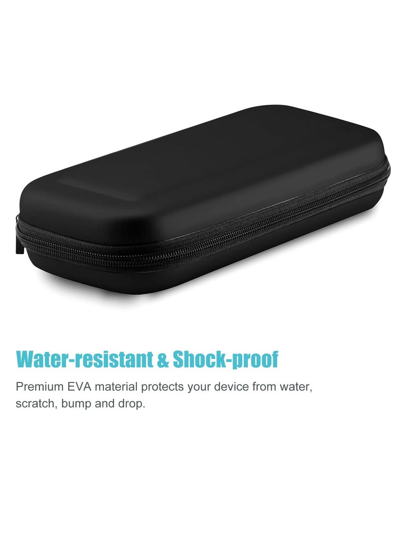 Generic Case for Nintendo Switch OLED Model 2021 & Switch 2017 with 8 Game Card Holders, Hard Portable Travel Bag Protective Pouch for Nintendo Switch Console and Accessories -Black  - Image 5
