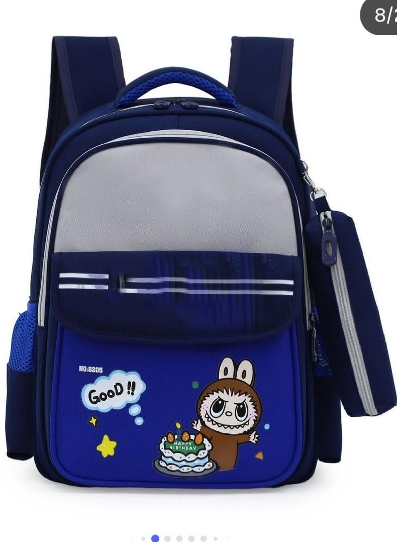 School kids high quality labubu backpack bag with pencil case - Image 1