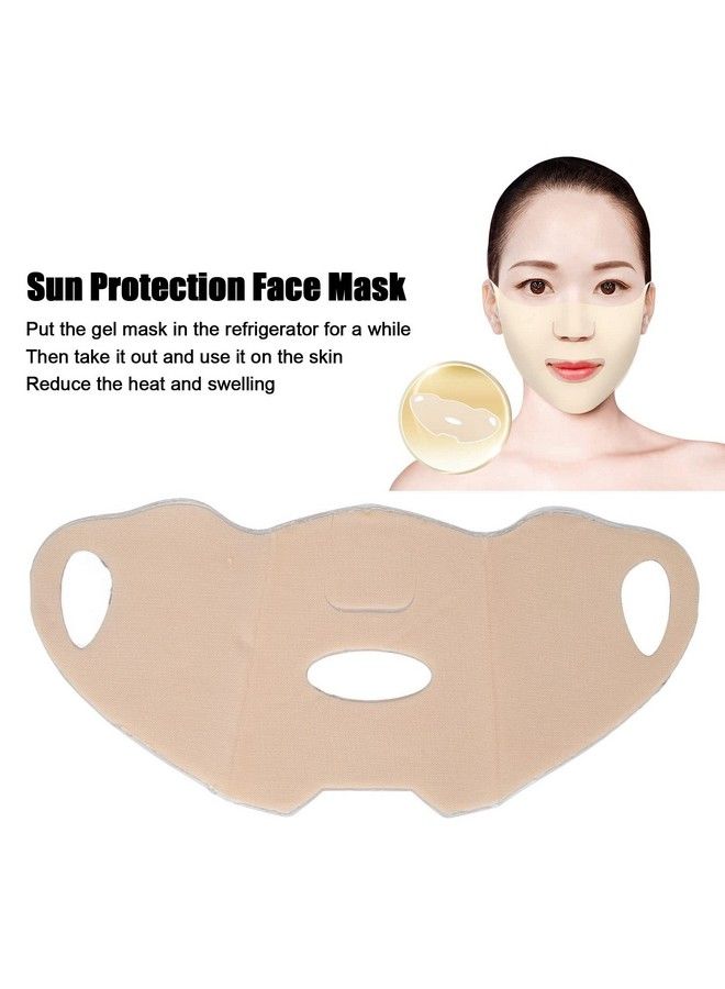 Yinhing Outdoor Gel Mask4Pcs Cooling Patch With Earloops Disposable Sun Protection Face Hydrogel Mask Skincare Half Cover Mask For Outdoor Use - Image 4
