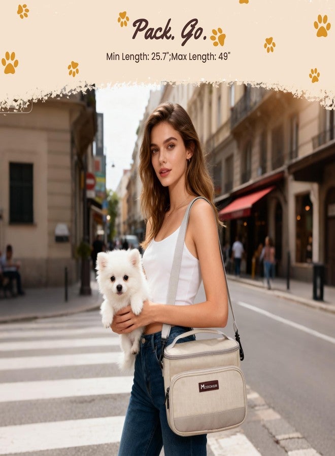 Modoker All-in-One Dog Travel Bag Airline Approved Pet Cat Tote Organizer for Weekend Trips, 2 Bowls, 2 Food Containers & Feeding Mat - Image 2