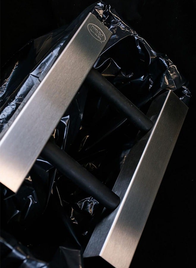 Rattleware "Rattleware Stainless Steel Espresso Knock Chute (15” x 11”) – Heavy Duty Double-Sided Grounds Knock Box, Perfect for Slim Jim Garbage Can – Essential Barista Tool for High-Volume Environments  " - Image 4