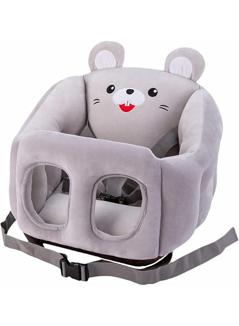 bunca A sofa support chair for infants made of soft plush in the shape of cartoon animals, gray color from bunca - Image 2