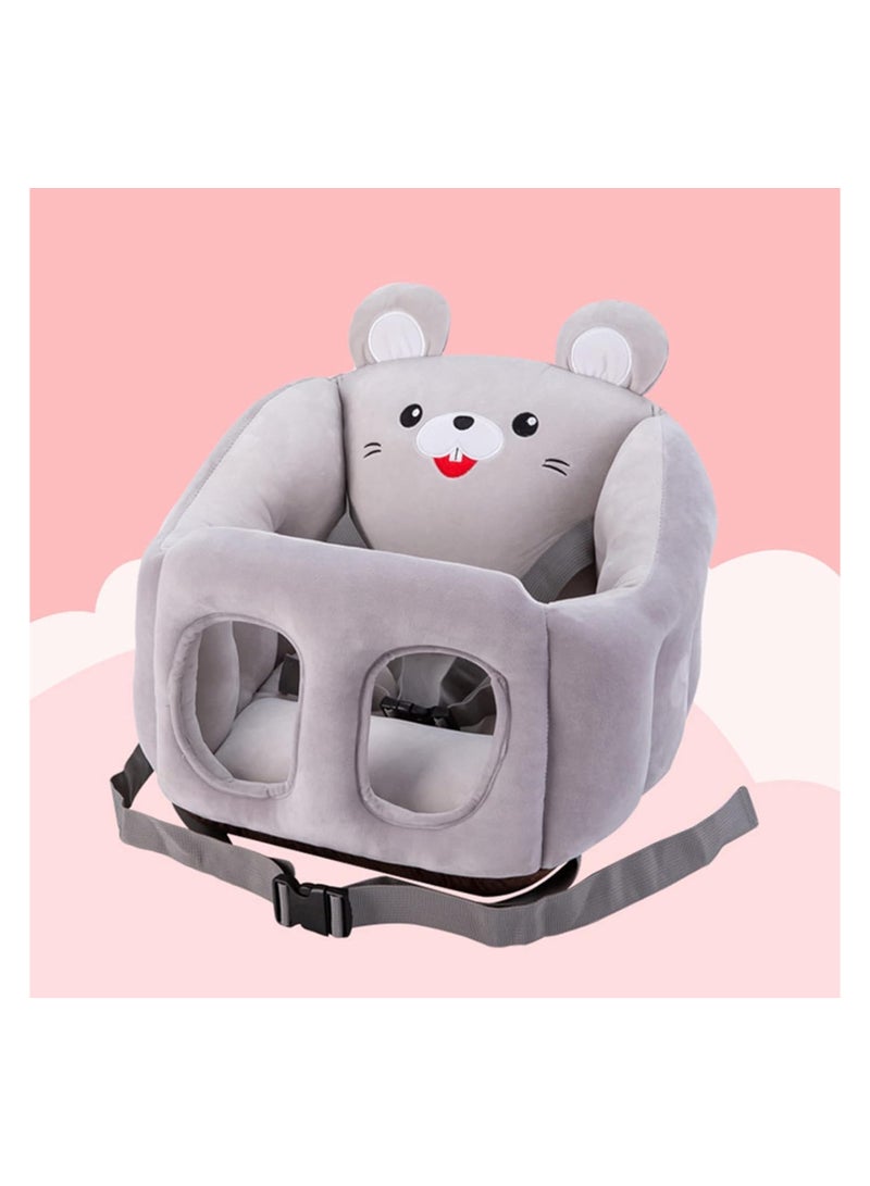bunca A sofa support chair for infants made of soft plush in the shape of cartoon animals, gray color from bunca - Image 4