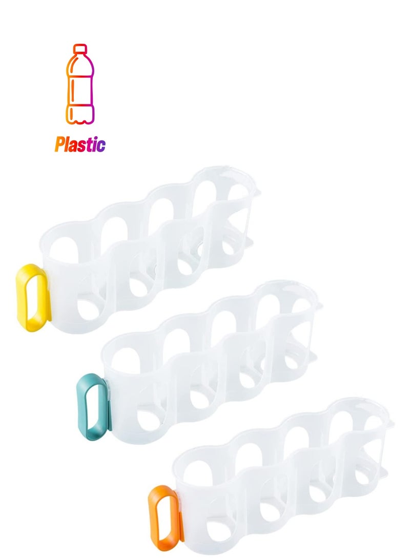 SYOSI Portable Soda Can Organizer for Refrigerator Shelves, Beer Can Racks, Refrigerator Storage Sliders (3-Pack) 1 - Image 1