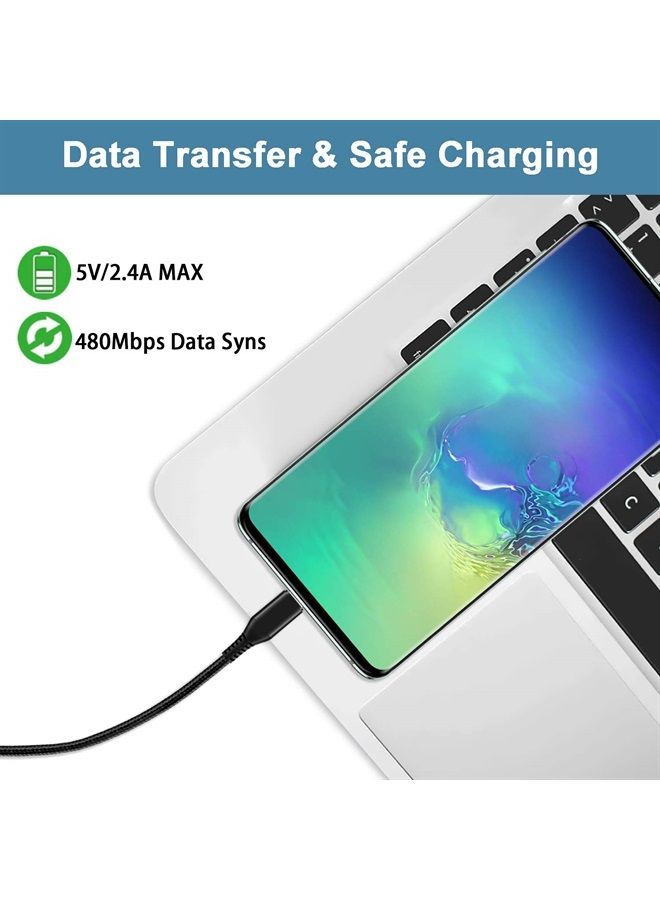 MATEIN USB C Cable 15ft, Extra Long USB Type C Fast Charging Cable Durable Nylon Braided USB A to USB C Cable Compatible with Samsung S10/S9/S8/S7/S20/A10/A20/A50/A51/Note9/Note8, LG V50 V40 V20, Black - Image 5