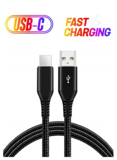 USB C Cable 15ft, Extra Long USB Type C Fast Charging Cable Durable Nylon Braided USB A to USB C Cable Compatible with Samsung S10/S9/S8/S7/S20/A10/A20/A50/A51/Note9/Note8, LG V50 V40 V20, Black - pzsku/ZFF8EF179A9AF92F579A1Z/45/_/1738266818/835a08d2-6f49-4d94-9be5-01c5d1f82414