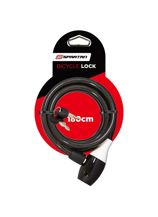 Spartan Spartan Cable Lock 180cm Black  - Image 1