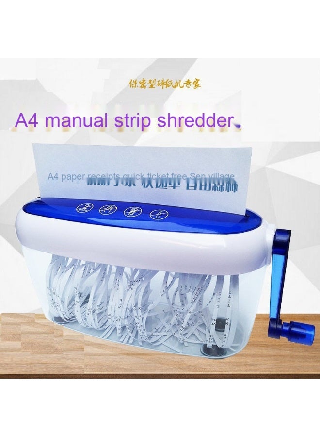 Generic Mini Battery-Powered Manual and Electric Shredder 