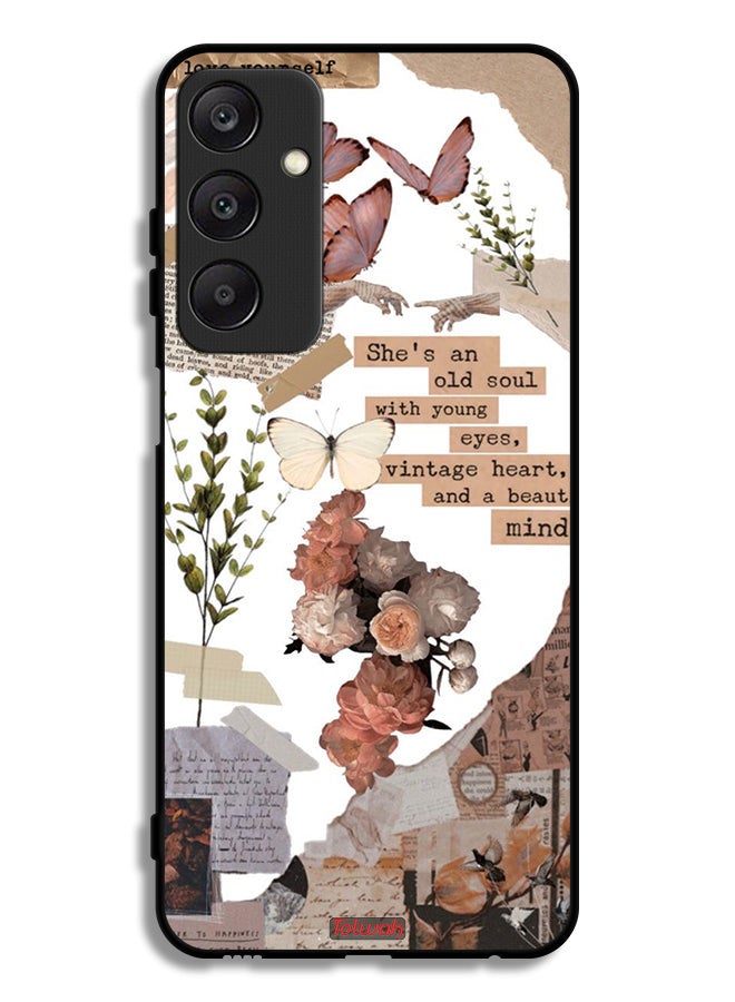 Tolwak Samsung Galaxy A25 5G Protective Case Cover She Is An Old Soul - Image 1