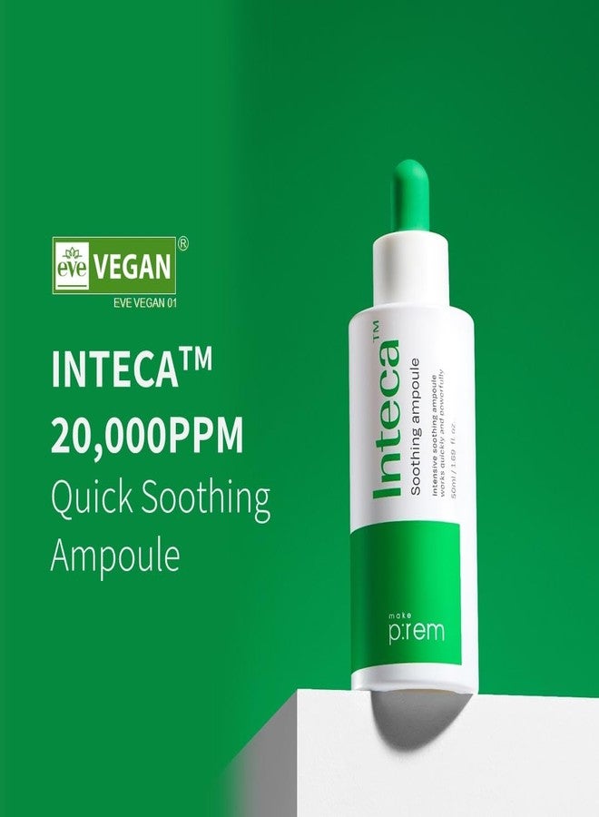 MAKEP:REM MAKE P:REM INTECA Soothing Ampoule, Intensive Skin-Calming and Moisturizing Serum, 2.9x Faster Calming Effect, EVE VEGAN, Korean Skin Care, 50ml, 1.69 Fl. Oz. - Image 2