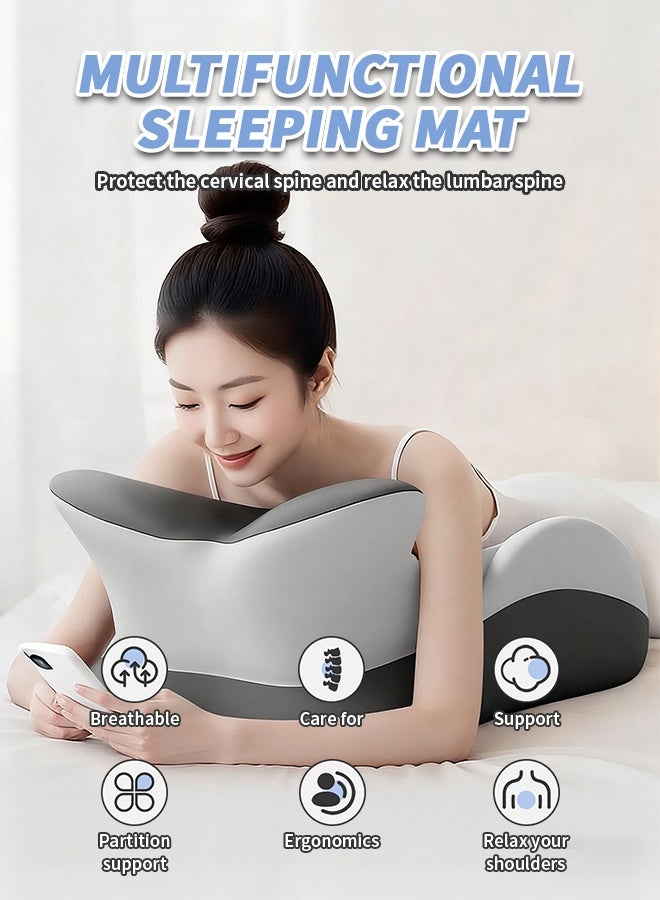 Relax Cushion, Lumbar Support Pillow, Ergonomic Memory Foam Leg Elevating Support Pillow, Wedge Pillow for After Surgery Knee or Leg Pain Relief Swelling Circulation Back Rest Sleeping - Image 2