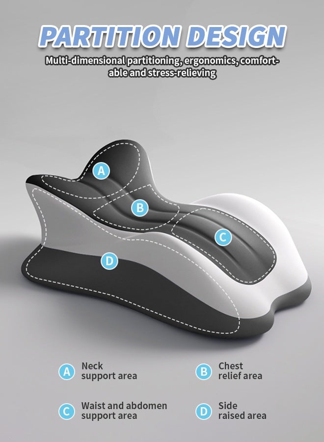Relax Cushion, Lumbar Support Pillow, Ergonomic Memory Foam Leg Elevating Support Pillow, Wedge Pillow for After Surgery Knee or Leg Pain Relief Swelling Circulation Back Rest Sleeping - Image 3