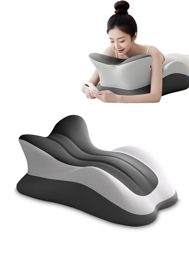 Relax Cushion, Lumbar Support Pillow, Ergonomic Memory Foam Leg Elevating Support Pillow, Wedge Pillow for After Surgery Knee or Leg Pain Relief Swelling Circulation Back Rest Sleeping - Image 1