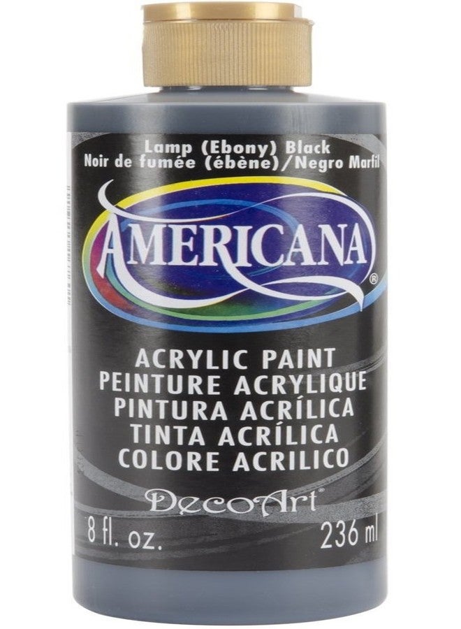 DecoArt DA067-9 Americana Acrlics, 8-Ounce, Lamp (Ebony) Black (3 Pack) - Image 2