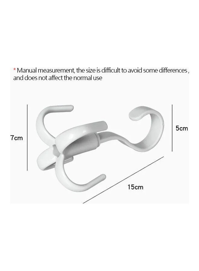 Pack of 20 pcs Wall Mounted Claw Rotatable Multi Purpose Clothes Hook Assorted 7x15cm - Image 4